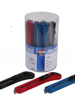 Sada nožů s ulamovacím hrotem 18mm dóza 12ks