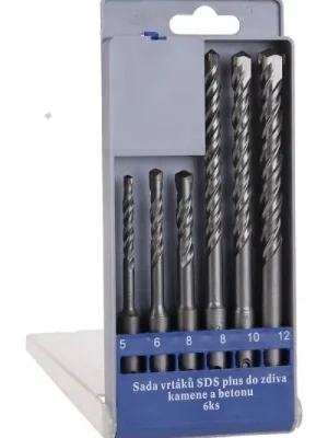 Sada vrtáků SDS-PLUS 5,0-8,0x110 + 8,0-12,0x160mm 6ks