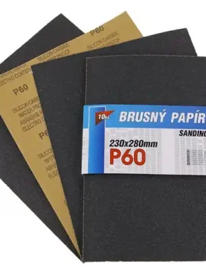 Brusný papír 230x280mm / zrno 60 Waterproof 10ks