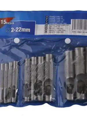 Sada děrovačů 2,0-22,0mm 15ks