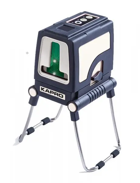Laser křížový 30m/60m zelený paprsek KAPRO GREEN PROLASER PLUS (baterie 3x AA)