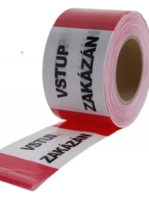 Páska výstražná PVC 80mm x 250m VSTUP ZAKÁZÁN
