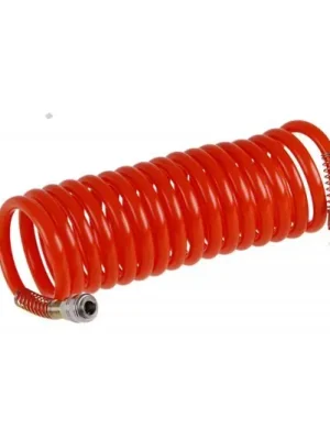 Hadice vzduchová spirálová 10mm x 5m s koncovkami