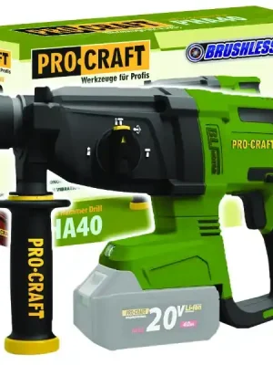 Aku vrtací /sekací kladivo PROCRAFT PHA40bb (bez akumulátoru a nabíječky)