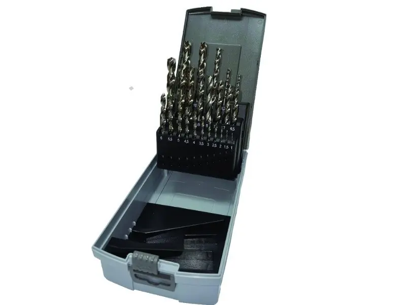 Sada vrtáků do kovu 1,0-10,5mm / 0,5mm vybrušované HSS-G DIN338 24ks