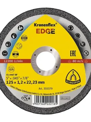 Kotouč řezný na ocel/nerez/hliník EDGE Special 115x1,2x22,2 mm KLINGSPOR