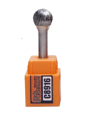 Kolíková fréza do kovu, stopka 6 mm koule 8x7 mm RICHMANN