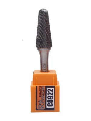 Kolíková fréza do kovu, stopka 6 mm zaoblený kužel 10x25 mm RICHMANN