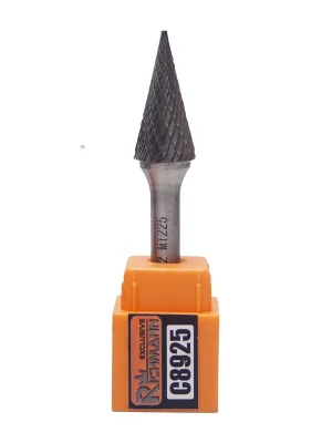 Kolíková fréza do kovu, stopka 6 mm špičatý kužel 12x25 mm RICHMANN