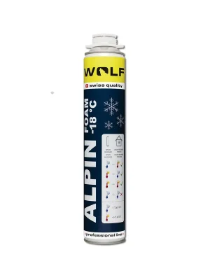 AKCE XT Pěna pistolová ALPIN 50l nízkoexpanzní zimní 750 ml WOLF