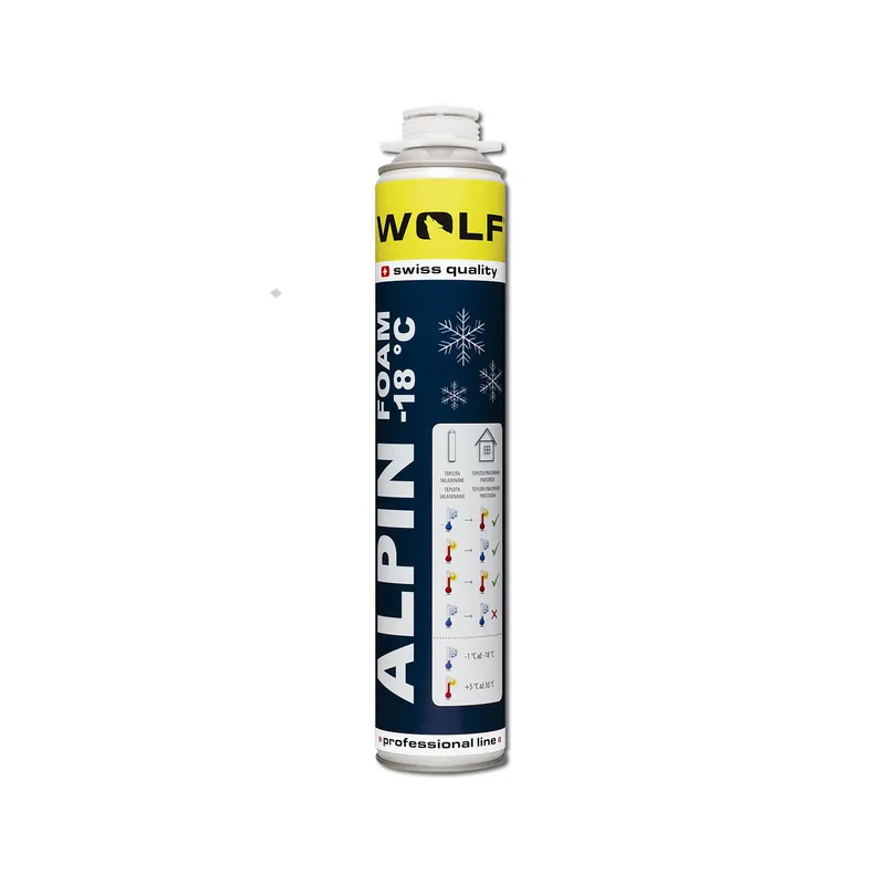 AKCE XT Pěna pistolová ALPIN 50l nízkoexpanzní zimní 750 ml WOLF
