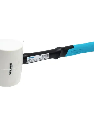 Palička gumová bílá - sklolaminátová násada 65 mm XTLINE