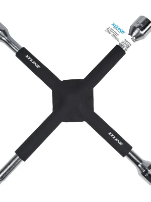 AKCE XT Klíč křížový na kola pogumovaný 1/2", hlavice 17, 19, 21 mm XTLINE