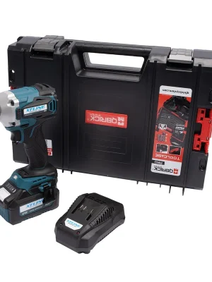 AKCE XT Aku rázový utahovák na 1/2" hlavice bezuhlíkový 18 V, 400 Nm + baterie 5.0 Ah + nabíječka 3.5 A + box XTLINE
