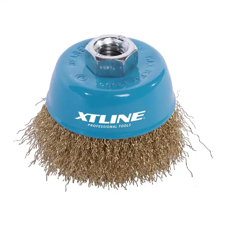 Kartáč hrnkový vlnitý M14 75 mm XTLINE