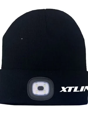 Čepice se svítilnou s logem XTLINE černá XTLINE