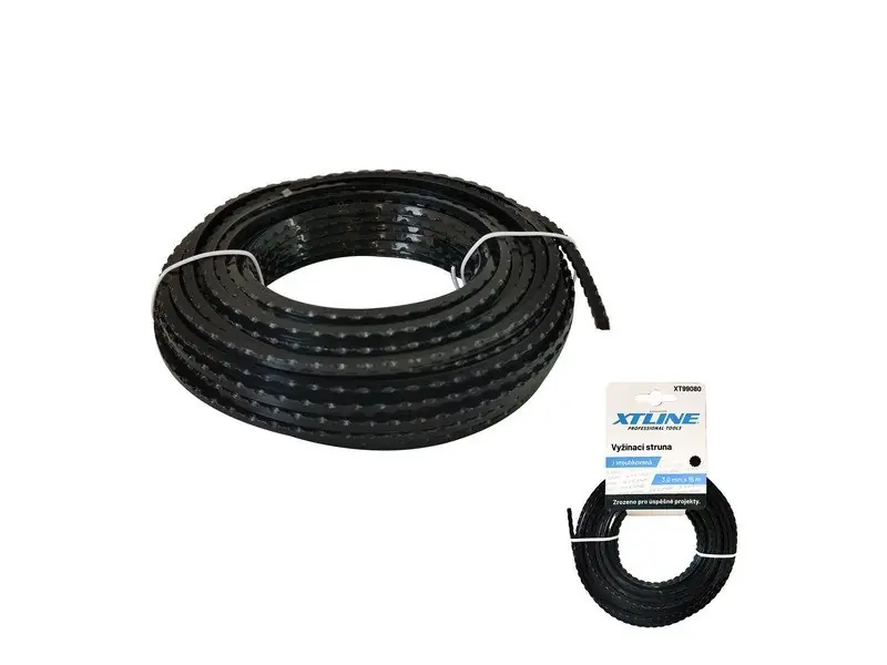 Vyžínací struna vroubkovaná 3 mm / 15 m