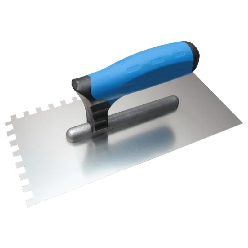 Hladítko nerezové zubové softgrip 270x130 mm, zub 6x6 mm KUBALA