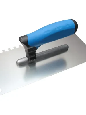 Hladítko nerezové zubové softgrip 270x130 mm, zub 10x10 mm KUBALA