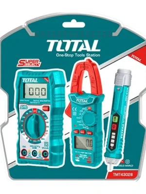 Sada digitálního multimetru, multimetru klešťového a zkoušečky AC napětí, Total