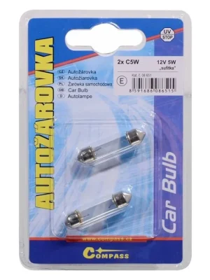 Žárovka 12V C5W 5W sufit blister 2ks