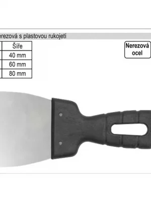 Špachtle nerezová  60mm