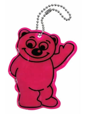 Přívěšek reflexní BEAR - fialový