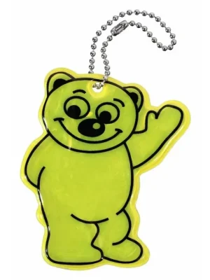 Přívěšek reflexní BEAR - žlutý