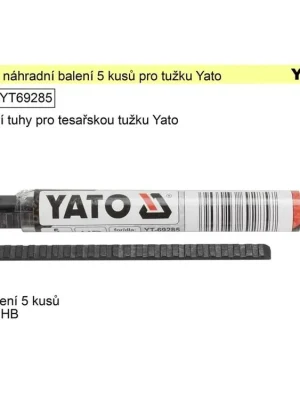 Tuhy náhardní HB balení 5 kusů pro tužku Yato