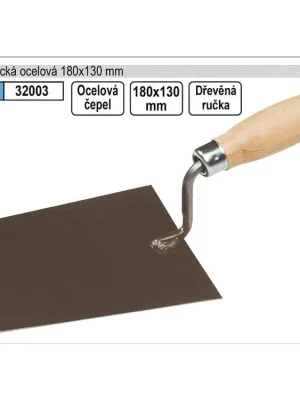 Lžíce zednická ocelová 180mm