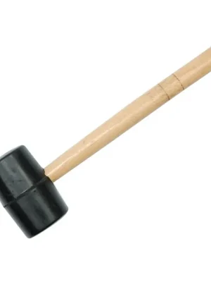 Palička gumová, černá, 245 g, s dřevěnou násadou, 45 mm, Vorel