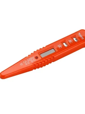 zkoušečka napětí digitální s LED světlem 12-250V, 12-250V, délka 146mm, plochý šroubovák