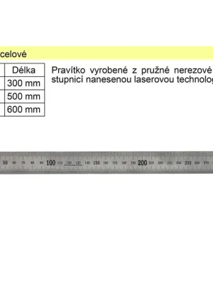 Měřítko ocelové 60cm