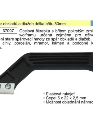 Čistič spár obkladů a dlažeb délka břitu 50mm