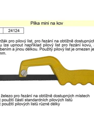 Pilka na železo mini 150 mm
