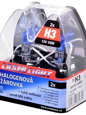 Žárovka 12V H3 55W Pk22s WHITE LASER 2ks
