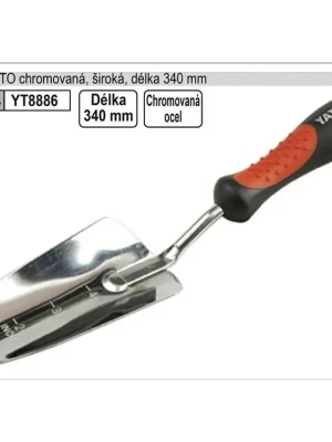 Lopatka YATO chromovaná široká délka 340mm