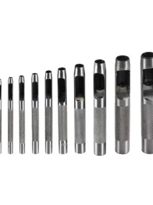 Děrovače (razníky),  sada 9 kusů,  průměry 2,5 – 10 mm, Extol Craft