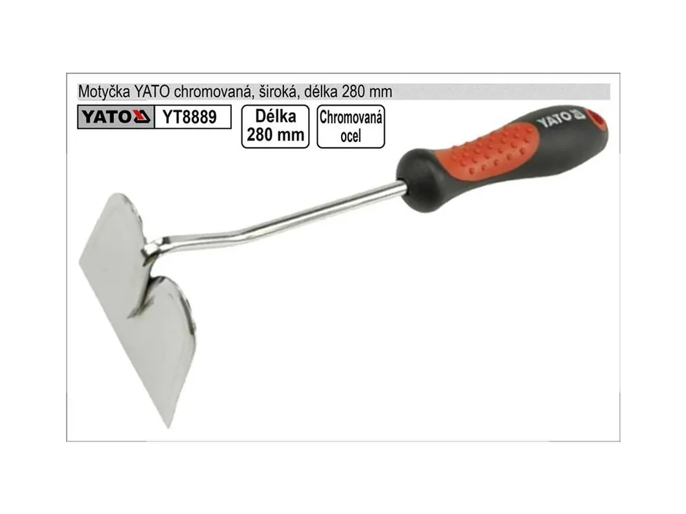 Motyčka YATO široká chromovaná délka 280mm