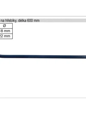 Páčidlo vytahovač hřebíků délka  600mm VOREL
