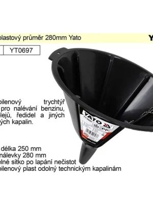 Trychtýř plastový průměr 280mm Yato