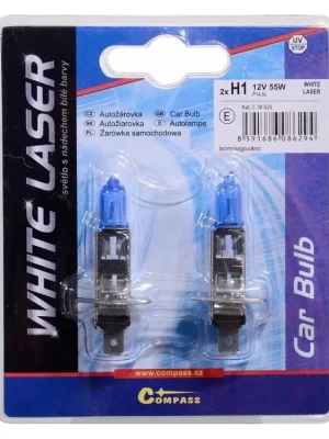 Žárovka 12V H1 55W P14,5s WHITE LASER blister 2ks