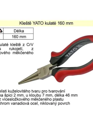 Kleště  YATO kulaté 160mm