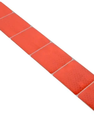 Samolepící páska reflexní dělená 1m x 5cm červená