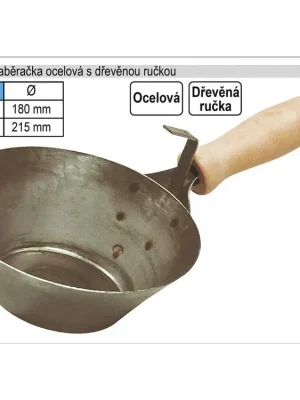 Zednická naběračka s rukojetí ocelová 180mm