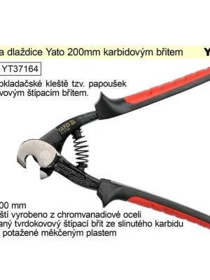 Kleště na dlaždice Yato 200mm karbidovým břitem