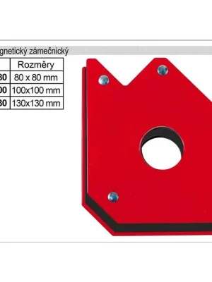 Úhelník magnetický 130x130mm UT9004130, ke svařování