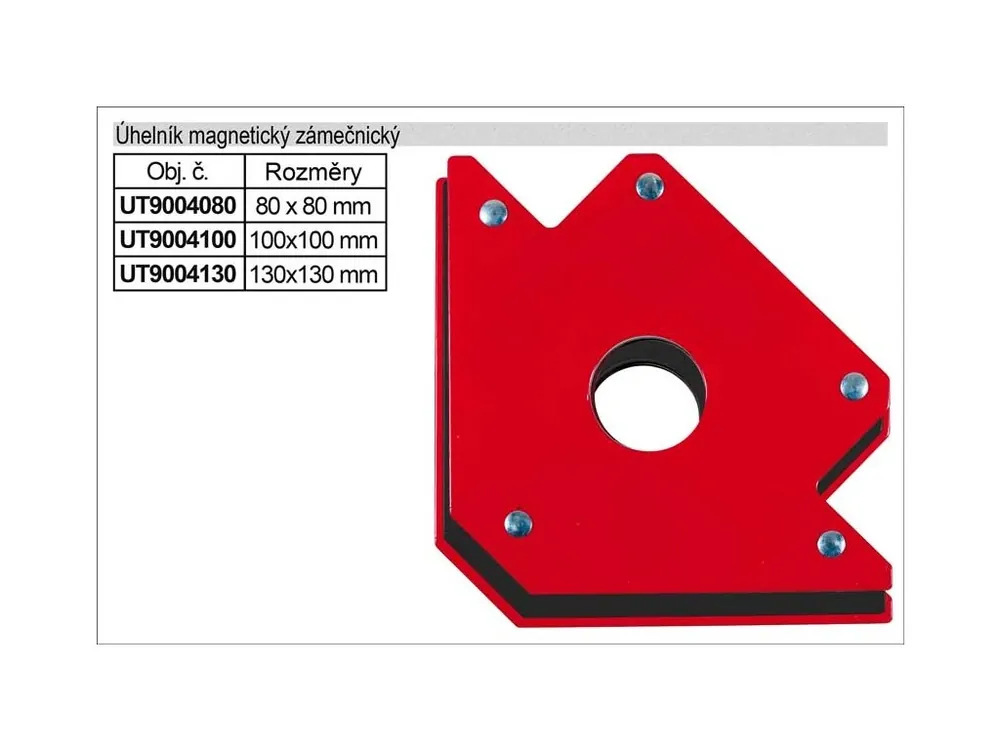 Úhelník magnetický 130x130mm UT9004130, ke svařování