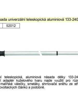 Násada Alu teleskopická, 130-240 cm pro malířské válečky