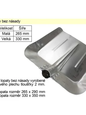 Lopata alu velká bez násady